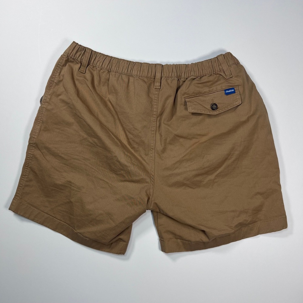 Chubbies Originals Shorts Mens Large Tan Khaki 7 Inch Inseam Stretch Chino Twill - Picture 2 of 10